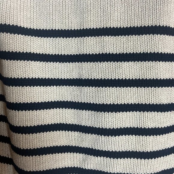 J Crew Cotton Knit Rugby Shawl Cardigan Striped Sweater Size Small Button Down - Picture 3 of 8